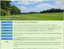 Tablet Screenshot of bungalowparkdewesthoek.nl